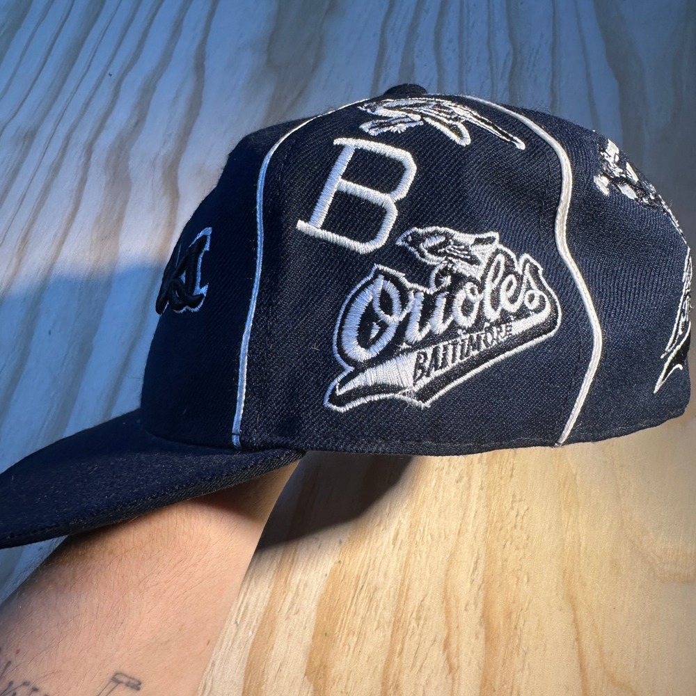 American Needle Baltimore Orioles Cooperstown Collection Fitted Hat 7 1/2 Navy - Picture 3 of 7